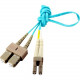 Accortec BENDnFLEX Fiber Optic Network Cable - 6.56 ft Fiber Optic Network Cable for Network Device - First End: 1 x SC Male Network - Second End: 1 x LC Male Network - Patch Cable - 50/125 &micro;m - Platinum LCSCB4PAP2-ACC