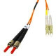 MicroPac Fiber Optic Duplex Patch Cable - LC Male - ST Male - 9.84ft - Orange LCST-3M-MODE