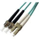 Axiom LC/ST Multimode Duplex OM4 50/125 Cable - 1.64 ft Fiber Optic Network Cable for Network Device - First End: 2 x LC Male Network - Second End: 2 x ST Male Network - 12.50 GB/s - Patch Cable - 50/125 &micro;m - Aqua LCSTOM4MD05M-AX