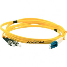 Axiom LC/ST Singlemode Duplex OS2 9/125 Fiber Optic Cable 30m - Fiber Optic for Network Device - 98.43 ft - 2 x LC Male Network - 2 x ST Male Network - Yellow LCSTSD9Y-30M-AX