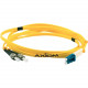 Accortec Fiber Optic Duplex Network Cable - 82.02 ft Fiber Optic Network Cable for Network Device - First End: 2 x LC Male Network - Second End: 2 x ST Male Network - 9/125 &micro;m - Yellow LCSTSD9Y-25M-ACC