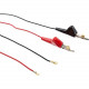 Fluke Networks Test Leads with Angled Bed-of-Nails (ABN) and Piercing Pin Clips - Data Transfer Cable for Test Equipment - RJ-11 Male Phone - Second End: 2 x Clip LEAD-ABN-PPIN