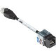 Black Box Cisco Compatible Console Port Adapter for Value Line Console Servers - 5" Category 5 Network Cable for Server - First End: 1 x RJ-45 Male Network - Second End: 1 x RJ-45 Female Network - Black, White LES1116A-CISCO