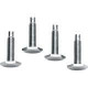 Middle Atlantic Products Leveling Feet - 1" Width x 1" Depth x 1.7" Height - Steel LF