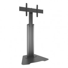 Milestone Av Technologies Chief Large FUSION Manual Height Adjustable Floor Stand - Stand - for flat panel - silver - screen size: 40"-80" - floor-standing LFAUS