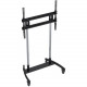 Premier Mounts Large Format Mobile Cart for Flat-panels up to 300 lbs - Up to 98" Screen Support - 300 lb Load Capacity - 84.7" Height x 44.9" Width - Floor - Chrome - TAA Compliant LFC-L