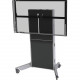 Video Furniture International VFI LFT7000 Mobile Height Adjustable Stand - Up to 70" Screen Support - 280 lb Load Capacity - 72" Height x 60" Width x 35" Depth - Floor - Metal - Light Gray, Shark Gray LFT7000-CS70