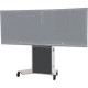 Video Furniture International VFI Dual Monitor Mobile Electric Lift Stand - Up to 70" Screen Support - 265 lb Load Capacity - Flat Panel Display Type Supported51.4" Width - Floor Stand - Light Gray LFT7000D