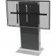 Video Furniture International VFI LFT7000FS Fixed Base Height Adjustable Stand - Up to 90" Screen Support - 280 lb Load Capacity - 72" Height x 53" Width x 23" Depth - Floor - Metal - Light Gray, Shark Gray LFT7000FS-XL