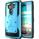 I-Blason LG G4 Armorbox Dual Layer Full Body Protective Case - For Smartphone - Blue - Shock Absorbing, Scratch Resistant, Damage Resistant, Dust Resistant, Dirt Resistant, Drop Resistant - Polycarbonate, Thermoplastic Polyurethane (TPU) LGG4-ARMOR-BL