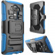 I-Blason Prime Carrying Case (Holster) Smartphone - Blue - Impact Resistant, Shock Resistant - Silicone, Polycarbonate - Belt Clip, Holster LGG4-PRIME-BL