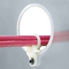 PANDUIT Lightening Hole Cable Tie Mount - Natural - 500 Pack - TAA Compliance LHMS-S6-D