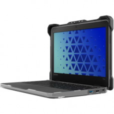 Maxcases Extreme Shell-L For Lenovo 300e/500e G3 Chrome/Windows 2:1 11" (Black/Clear) - For Lenovo Chromebook - Textured Grip - Black/Clear - Impact Resistant, Scratch Resistant, Damage Resistant, Anti-slip, Drop Resistant, Impact Absorbing - Polycar