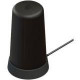 Panorama Antennas LPBEM-7-27 | Magnetic Low Profile 2G/3G/4G Antenna - 698 MHz, 1.71 GHz to 960 MHz, 3.80 GHz - 5 dBi - Cellular Network, Wireless Data Network - Black - Omni-directional - SMA Connector - TAA Compliance LPBEM-7-27-2SP