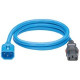 Panduit SmartZone Standard Power Cord - 250 V AC Voltage Rating - 10 A Current Rating - Blue LPCA10X