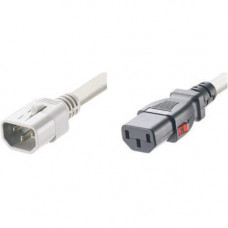 Panduit SmartZone Standard Power Cord - 250 V AC Voltage Rating - 10 A Current Rating - Gray - TAA Compliance LPCA22X