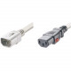 Panduit SmartZone Standard Power Cord - 250 V AC Voltage Rating - 10 A Current Rating - Gray - TAA Compliance LPCA21X