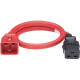 Panduit SmartZone Standard Power Cord - For PDU - 250 V AC Voltage Rating - 16 A Current Rating - Red - TAA Compliance LPCB02X