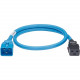 Panduit SmartZone Standard Power Cord - For PDU - 250 V AC Voltage Rating - 16 A Current Rating - Blue - TAA Compliance LPCB07X