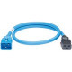 Panduit SmartZone Standard Power Cord - 250 V AC Voltage Rating - 16 A Current Rating - Blue - TAA Compliance LPCB10X