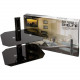 Premier Mounts Entertainment LPWS200 AV Wall Shelf - Glass - Black LPWS200