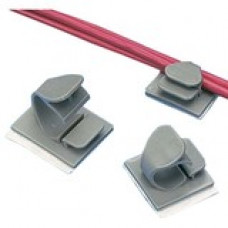 PANDUIT Adhesive Backed Latching Wire Clip - Gray - 50 Pack - TAA Compliance LWC75-A-L14