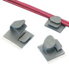 PANDUIT Push Barb Mount Latching Wire Clip - Gray - 100 Pack - TAA Compliance LWC38-H25-C14