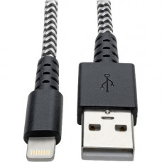 Tripp Lite Heavy Duty Lightning to USB Charging Cable Sync / Charge Apple iPhone iPad 3ft 3&#39;&#39; - Lightning/USB for iPhone, iPad mini, iPod, iPod touch, Network Device, iPad Air, iPad - 3 ft - 1 x Type A Male USB - 1 x Lightning Male Proprie