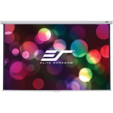 Elite Screens Manual B - 120-INCH 16:9, Manual Pull Down Projector Screen 4K / 8K Ultra HDR 3D Ready with Slow Retract Mechanism, 2-YEAR WARRANTY, M120H" M120H