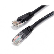 Startech.Com 2 ft Black Molded Cat5e UTP Patch Cable - Category 5e - 2 ft - 1 x RJ-45 Male - 1 x RJ-45 Male - Black - RoHS Compliance M45PATCH2BK