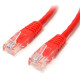 Startech.Com 6 ft Red Molded Cat5e UTP Patch Cable - Category 5e - 6 ft - 1 x RJ-45 Male - 1 x RJ-45 Male - Red - RoHS Compliance M45PATCH6RD