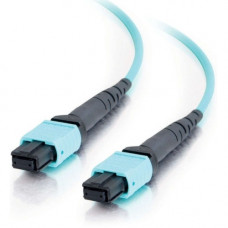 Cp Technologies ClearLinks Fiber Optic Network Cable - 16.40 ft Fiber Optic Network Cable for Network Device - MTP Female Network - MTP Female Network - Aqua M4P-MTMT-005M-12A