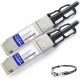 AddOn Cisco Meraki MA-CBL-40G-50CM Compatible TAA Compliant 40GBase-CU QSFP+ to QSFP+ Direct Attach Cable (Passive Twinax, 0.5m) - 100% compatible and guaranteed to work - TAA Compliance MA-CBL-40G-50CM-AO