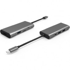 Tucano 7 in 1 USB-C Hub Power Delivery - for Tablet PC - USB 3.1 Type C - 3 x USB 3.0 - HDMI - Wired MA-CHUB-SD-SG