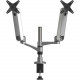 Kantek MA320 Mounting Arm for Monitor - Silver - TAA Compliant - 2 Display(s) Supported30" Screen Support - TAA Compliance MA320