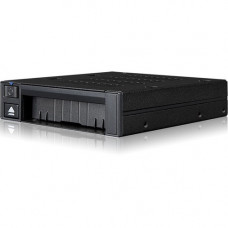 Icy Dock FlexiDOCK MB021VP-B Drive Enclosure for 3.5" U.2, PCI Express NVMe - SFF-8654 SlimSAS Host Interface Internal - Black - 1 x SSD Supported - 1 x Total Bay - 1 x 2.5" Bay - Metal, Plastic MB021VP-B