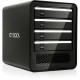 Icy Dock ICYCube MB561U3S-4SB R1 Drive Enclosure External - Black - 4 x HDD Supported - 4 x Total Bay - 4 x 2.5"/3.5" Bay - Serial ATA/600 - eSATA, USB 3.0 - Aluminum, Plastic - Cooling Fan MB561U3S-4SB R1