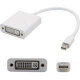 AddOn 8in Apple MB570Z/B Compatible Mini-DisplayPort Male to DVI-I Female White Adapter Cable - 100% compatible and guaranteed to work - TAA Compliance MB570Z/B-AO