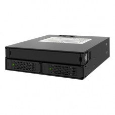 Icy Dock MB994IPO-3SB Drive Bay Adapter Internal - Matte Black - 1 x 5.25" Bay - 2 x 2.5" Bay - RoHS Compliance MB994IPO-3SB