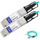 AddOn Fiber Optic Network Cable - 49.21 ft Fiber Optic Network Cable for Network Device - First End: 1 x QSFP+ Male Network - Second End: 1 x QSFP+ Male Network - 5 GB/s - Blue - 1 Pack - TAA Compliant - TAA Compliance MC2210310-015-OE-AO