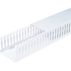 Panduit Cable Guide Wiring Duct - White - 2 Pack - Polyvinyl Chloride (PVC) - TAA Compliance MC37X75WH2