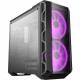 Cooler Master MasterCase H500 ARGB - Mid-tower - Iron Gray - Steel, Plastic, Mesh, Tempered Glass - 4 x Bay - 3 x 4.72", 7.87" x Fan(s) Installed - 0 - Mini ITX, Micro ATX, ATX, SSI CEB, EATX Motherboard Supported - 6 x Fan(s) Supported - 2 x In