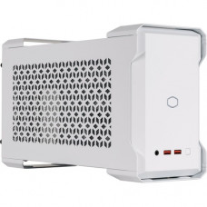 Cooler Master MasterCase NC100 Computer Case - Ultra Compact - White - Steel, ABS Plastic - 2 x 3.62" x Fan(s) Installed - 1 - Power Supply Installed - NUC (UCFF) Motherboard Supported - 9.90 lb - 2 x Fan(s) Supported - 3x Slot(s) - 2 x USB(s) - 1 x 