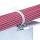PANDUIT Metal Clip-On Cable Tie Mount - 100 Pack - TAA Compliance MCMS12-P-C