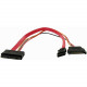 Startech.Com 12in Micro SATA to SATA with SATA Power Adapter Cable - Female Micro SATA - Female SATA - RoHS Compliance MCSATAF12S