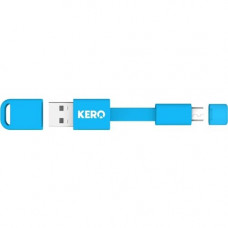 eReplacements Kero USB Data Transfer Cable - 3" USB Data Transfer Cable for Notebook - Type A Male USB - Type B Male Micro USB - Blue - TAA Compliance MCU-B-ER