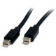 Startech.Com 6 ft Mini DisplayPort 1.2 Cable M/M - Mini DisplayPort 4k - Mini DisplayPort Male Digital Audio/Video - Mini DisplayPort Male Digital Audio/Video - 6ft - Black - RoHS Compliance MDISPLPORT6