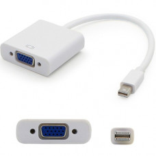 Addon Tech 5PK Mini-DisplayPort 1.1 Male to VGA Female White Adapters Which Supports Intel Thunderbolt For Resolution Up to 1920x1200 (WUXGA) - 100% compatible and guaranteed to work MDISPORT2VGAW-5PK