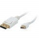 Comprehensive Mini DisplayPort Male to DisplayPort Male Cable 10ft - DisplayPort/Mini DisplayPort for Monitor, Audio/Video Device - 1.35 GB/s - 10 ft - 1 x Mini DisplayPort Male Digital Audio/Video - 1 x DisplayPort Male Digital Audio/Video - Gold Plated 