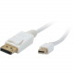 Comprehensive Mini DisplayPort Male to DisplayPort Male Cable 15ft - DisplayPort/Mini DisplayPort for Monitor, Audio/Video Device - 1.35 GB/s - 15 ft - 1 x Mini DisplayPort Male Digital Audio/Video - 1 x DisplayPort Male Digital Audio/Video - Gold Plated 